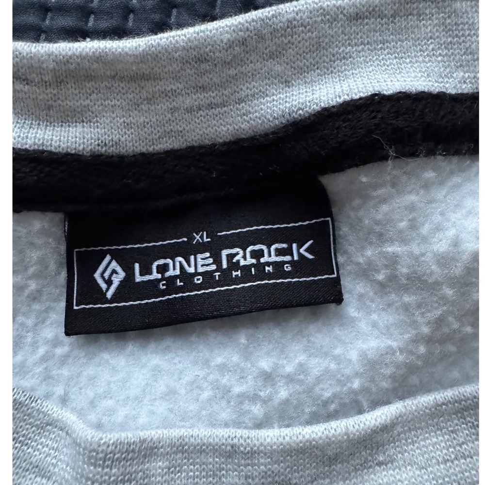 Vail Colorado Cropped Sweatshirt Womens XL‎ Gray Heather Raw Hem Pullover - Picture 5 of 6